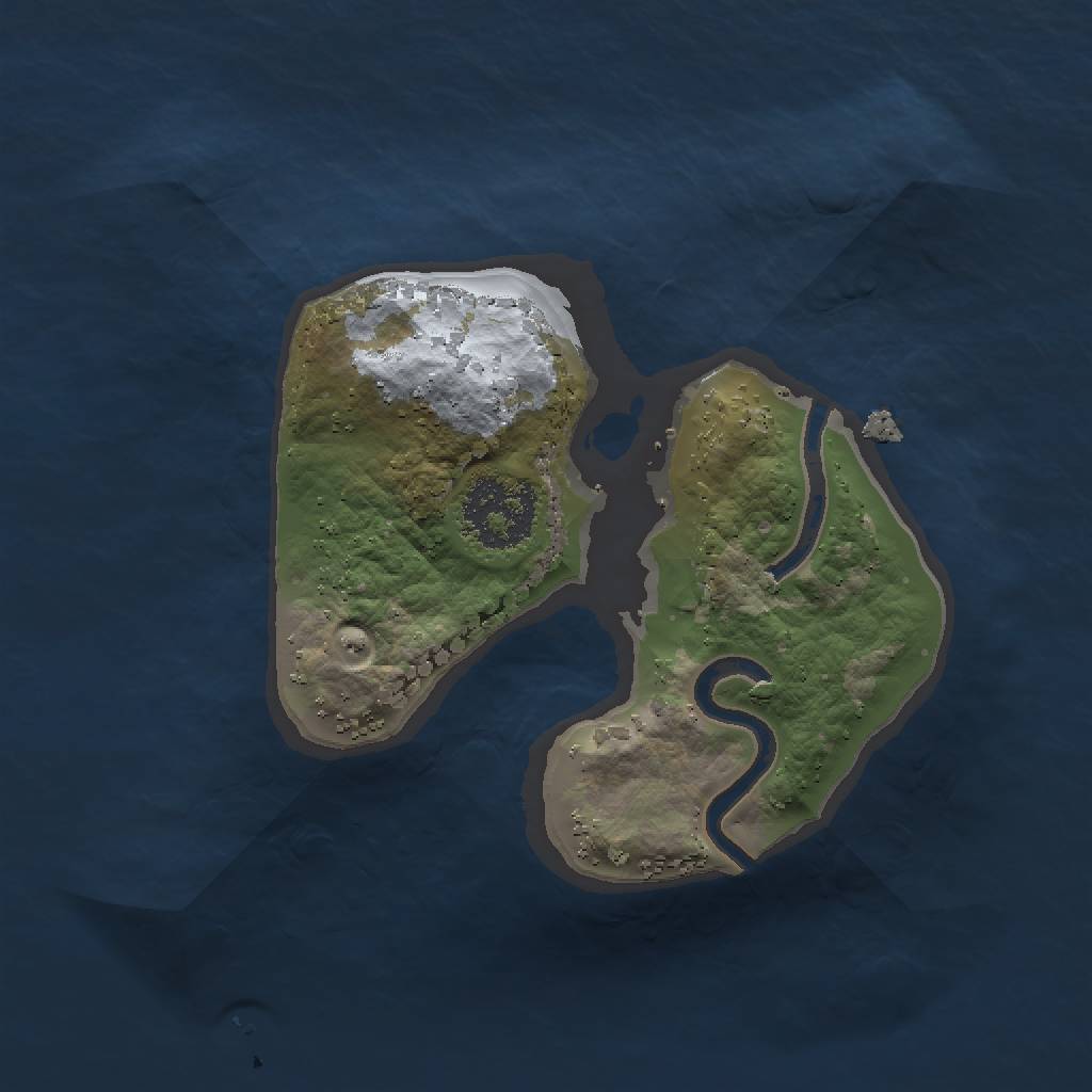 Rust Map: Procedural Map, Size: 1500, Seed: 923476891, 4 Monuments