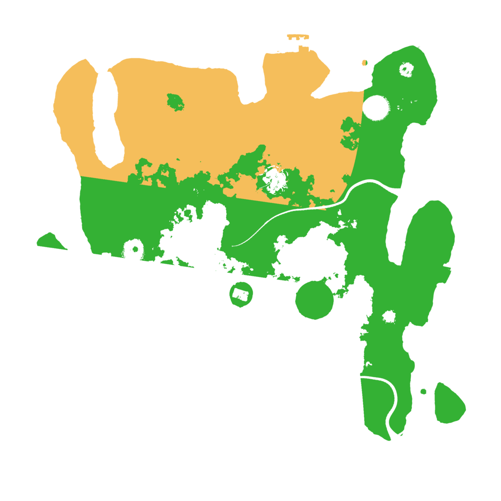 Biome Rust Map: Procedural Map, Size: 3500, Seed: 37483240