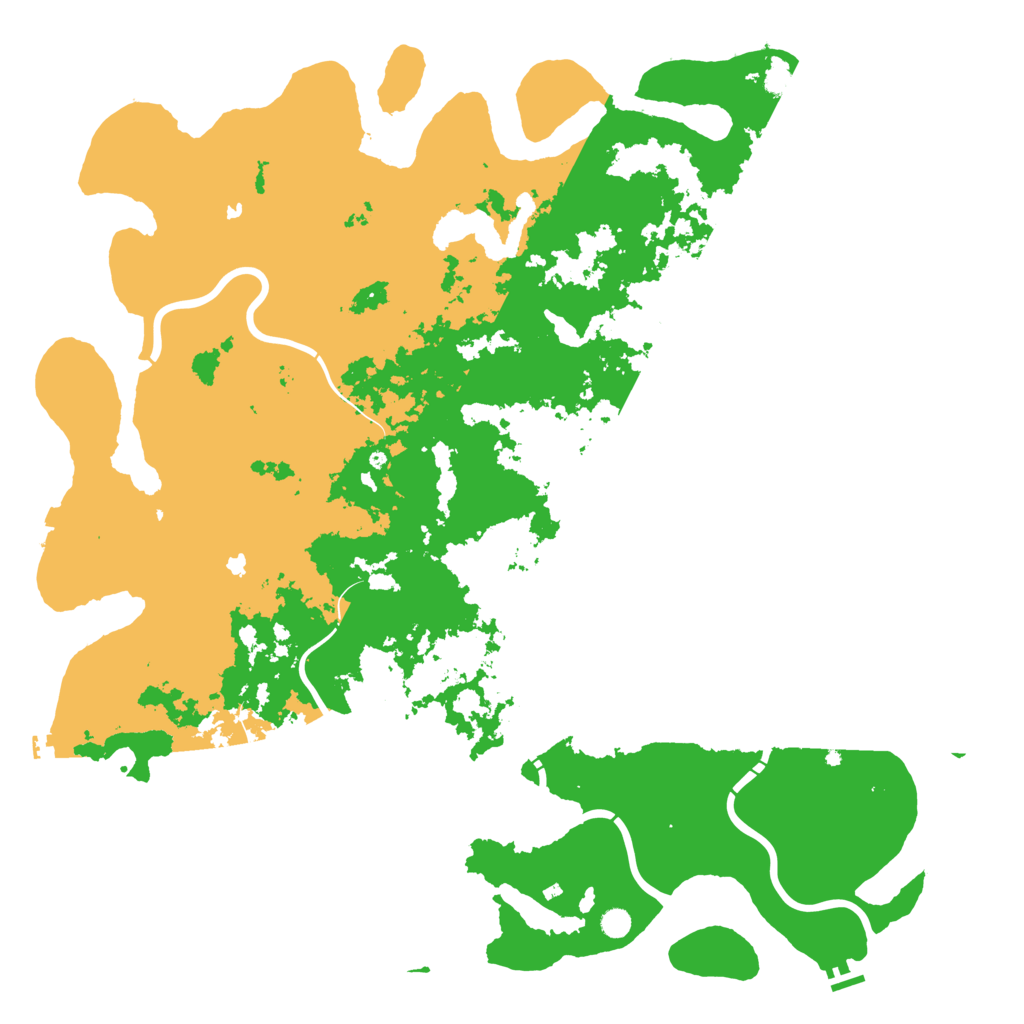 Biome Rust Map: Procedural Map, Size: 6000, Seed: 489996430