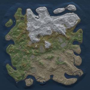 Thumbnail Rust Map: Procedural Map, Size: 4250, Seed: 437329123, 19 Monuments