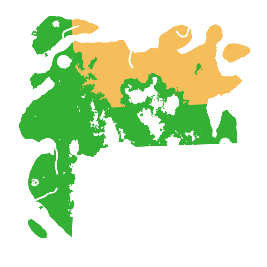 Biome Rust Map: Procedural Map, Size: 3500, Seed: 121605