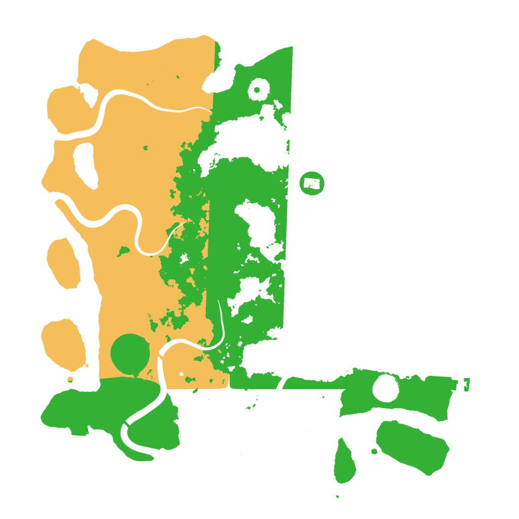 Biome Rust Map: Procedural Map, Size: 3500, Seed: 60839197