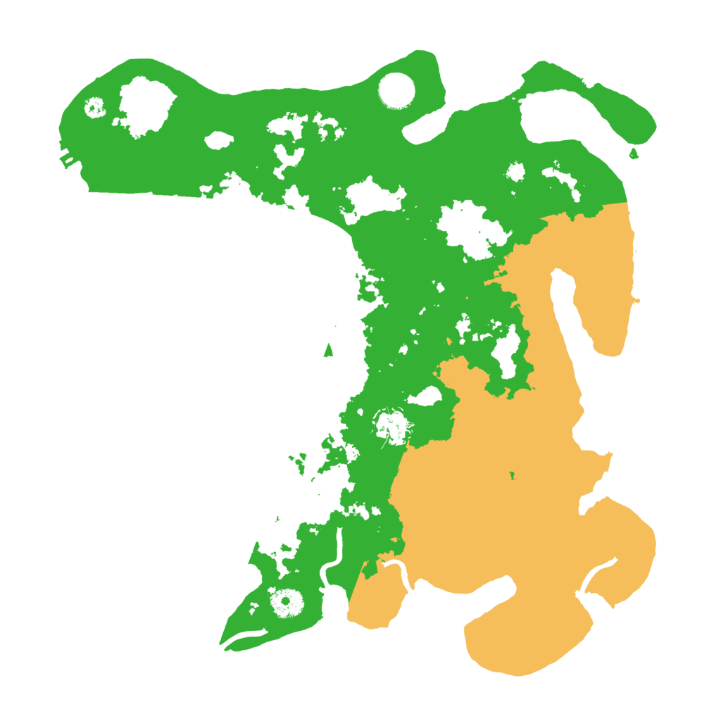 Biome Rust Map: Procedural Map, Size: 3500, Seed: 206194123