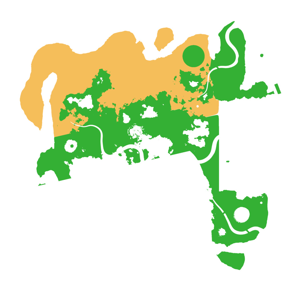 Biome Rust Map: Procedural Map, Size: 3500, Seed: 181297365