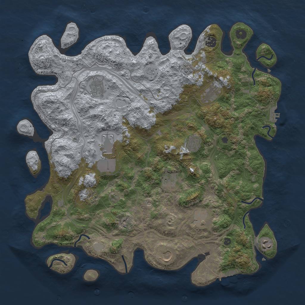 Procedural Map :: Rust Map :: Just-Wiped