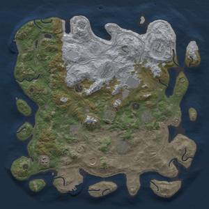 Thumbnail Rust Map: Procedural Map, Size: 4250, Seed: 168663017, 20 Monuments