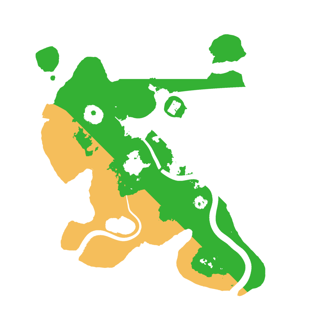 Biome Rust Map: Procedural Map, Size: 2500, Seed: 2096772777