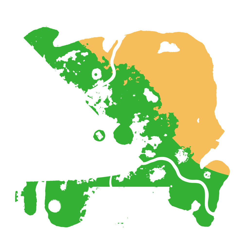 Biome Rust Map: Procedural Map, Size: 3500, Seed: 1778744198