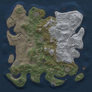 Thumbnail Rust Map: Procedural Map, Size: 4000, Seed: 121645021, 18 Monuments