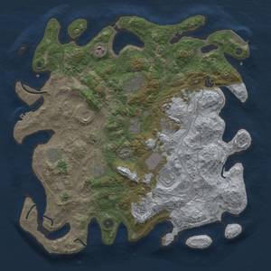 Thumbnail Rust Map: Procedural Map, Size: 4250, Seed: 697235348, 20 Monuments