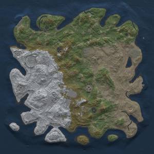 Thumbnail Rust Map: Procedural Map, Size: 4400, Seed: 60000, 19 Monuments