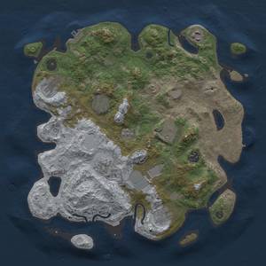 Thumbnail Rust Map: Procedural Map, Size: 3500, Seed: 1286989051, 18 Monuments