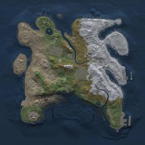 Thumbnail Rust Map: Procedural Map, Size: 3000, Seed: 230, 10 Monuments