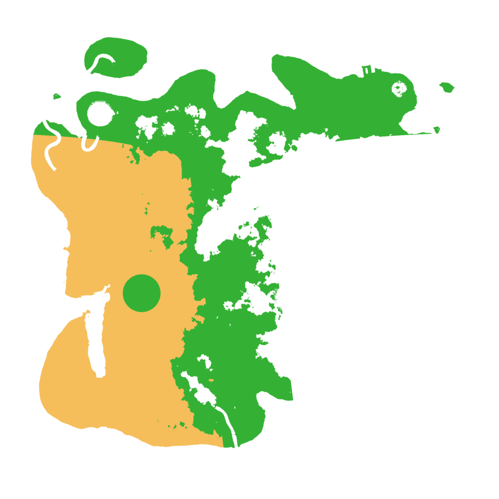 Biome Rust Map: Procedural Map, Size: 3500, Seed: 754154394