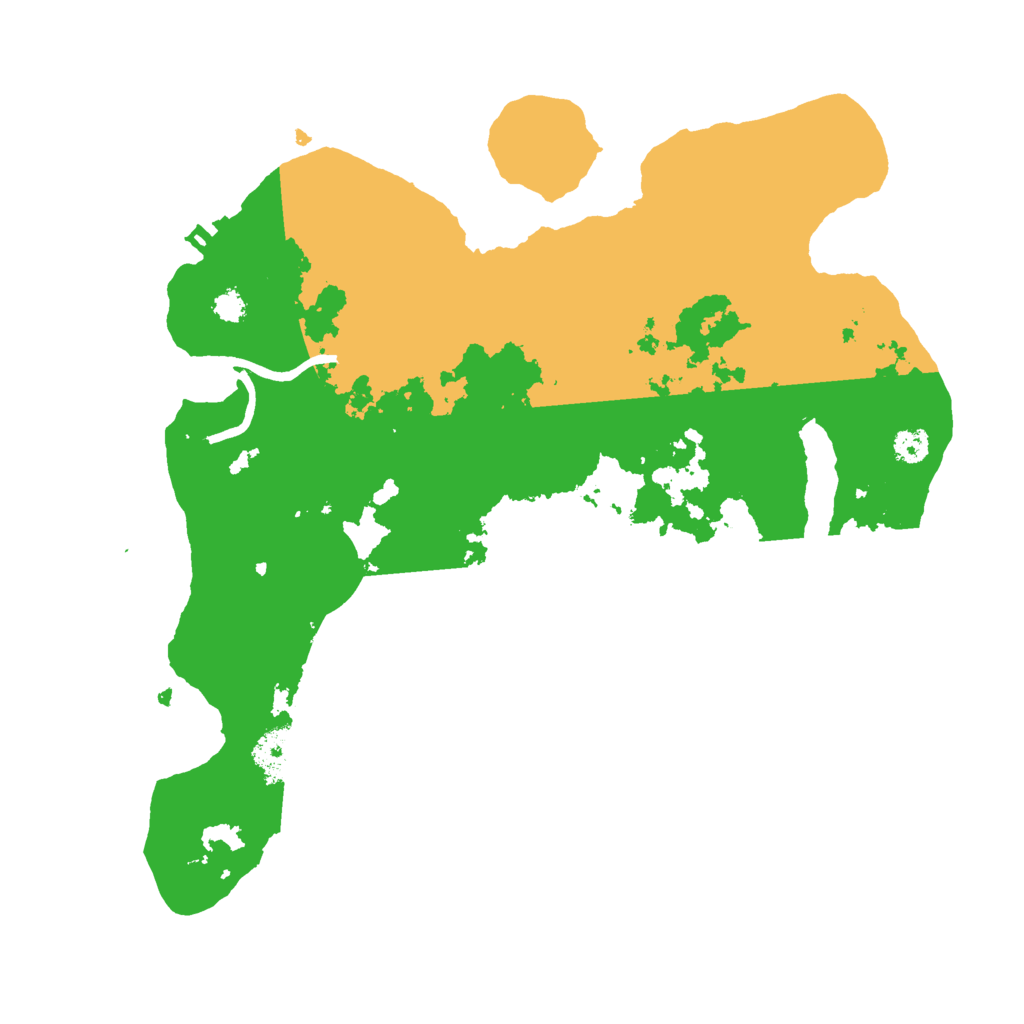 Biome Rust Map: Procedural Map, Size: 3000, Seed: 1517917712