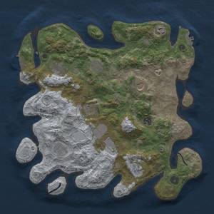 Thumbnail Rust Map: Procedural Map, Size: 3750, Seed: 99181177, 19 Monuments