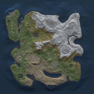 Thumbnail Rust Map: Procedural Map, Size: 2950, Seed: 235687612, 16 Monuments