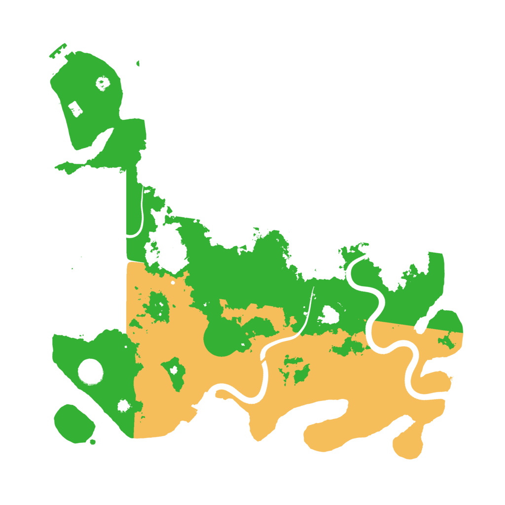 Biome Rust Map: Procedural Map, Size: 3700, Seed: 838987657