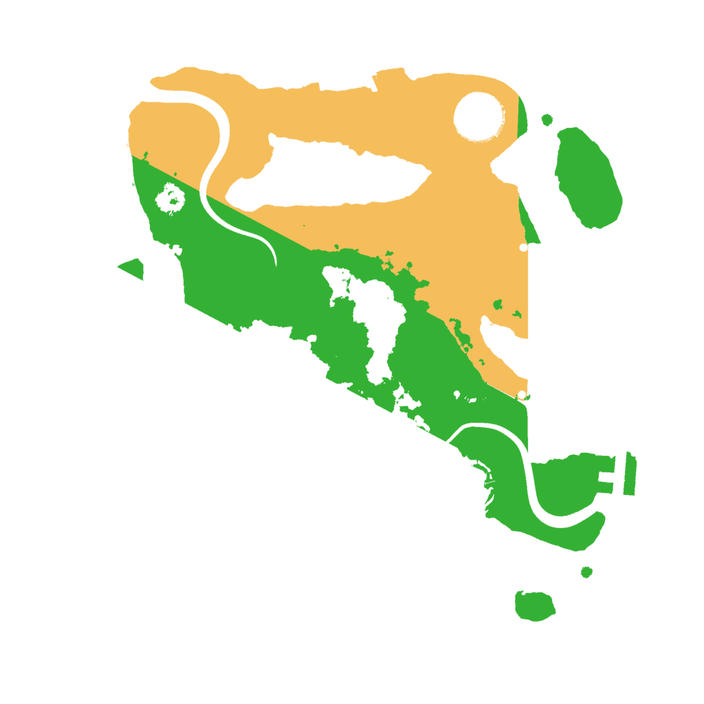 Biome Rust Map: Procedural Map, Size: 2505, Seed: 595551325