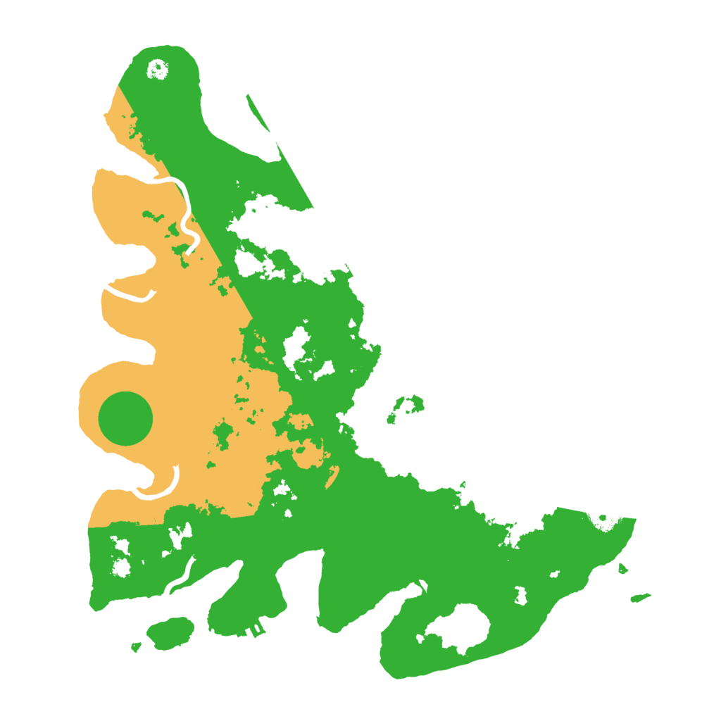 Biome Rust Map: Procedural Map, Size: 3500, Seed: 383845572