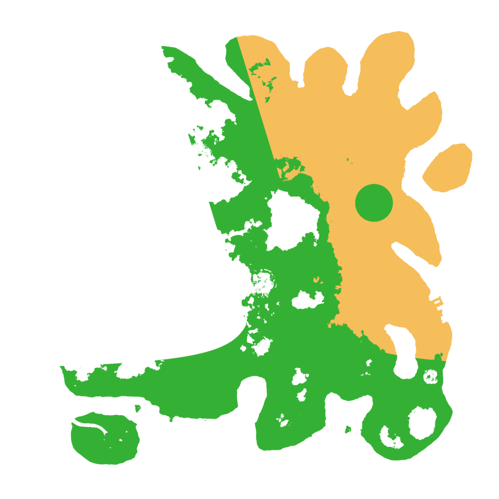 Biome Rust Map: Procedural Map, Size: 3500, Seed: 55311851