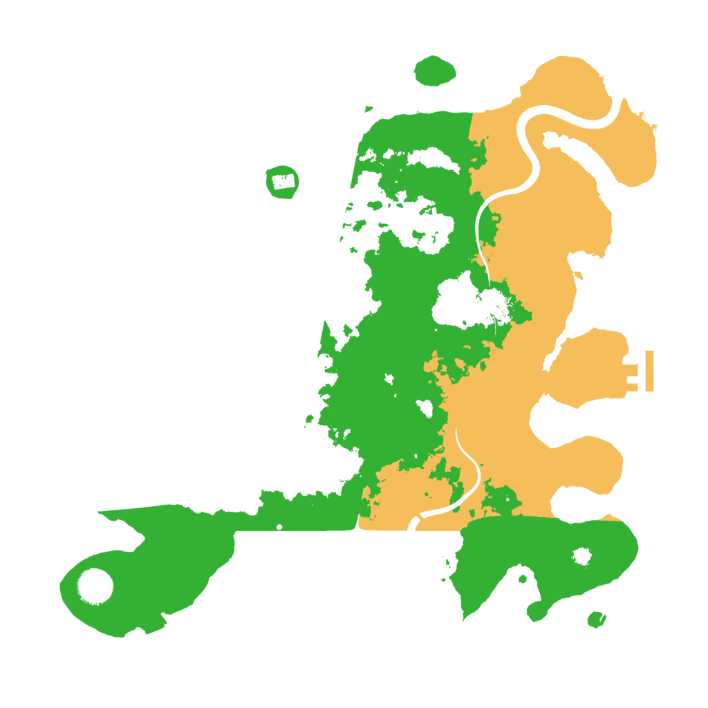 Biome Rust Map: Procedural Map, Size: 3500, Seed: 1841715809