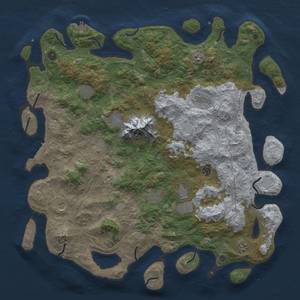 Thumbnail Rust Map: Procedural Map, Size: 5000, Seed: 11022022, 20 Monuments