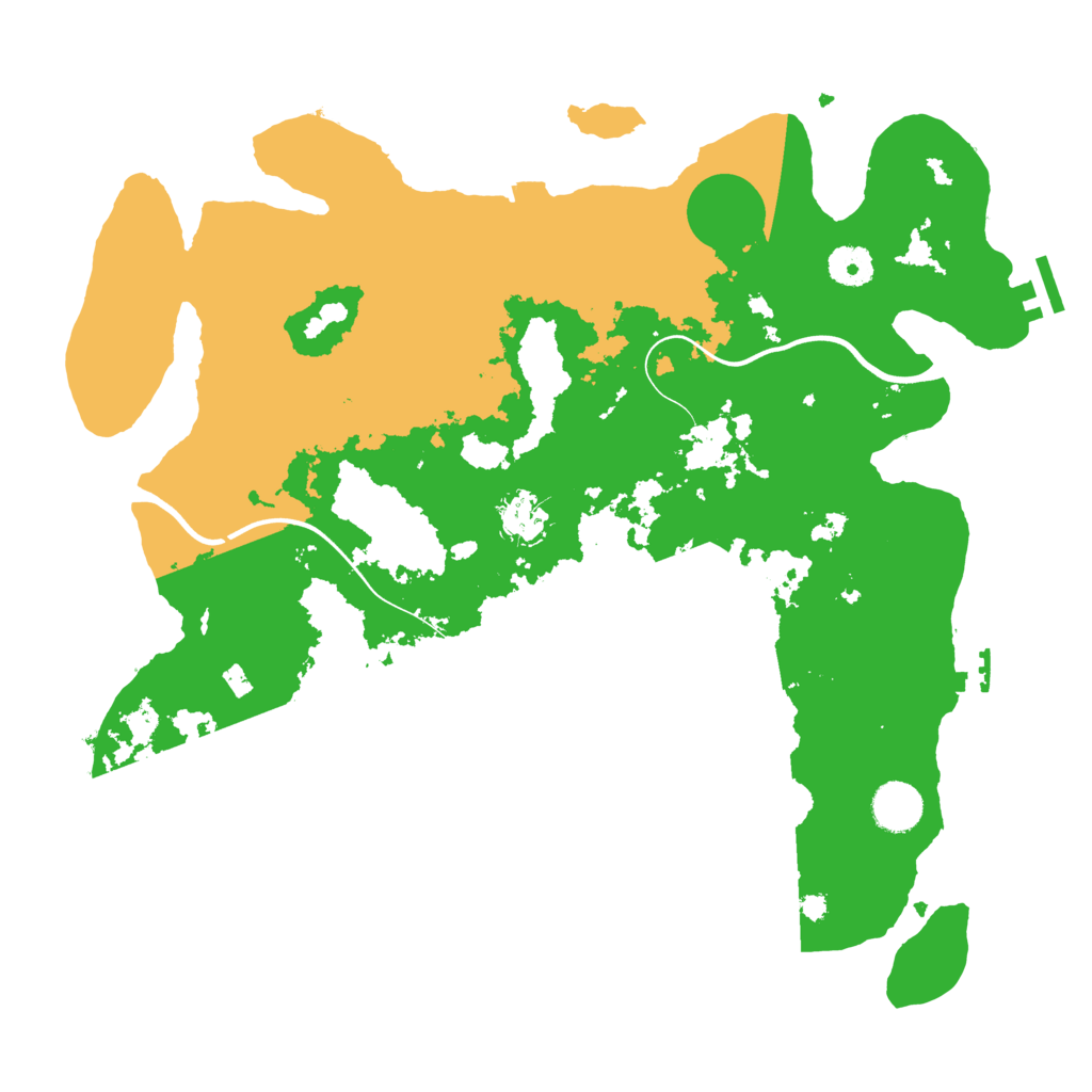Biome Rust Map: Procedural Map, Size: 3800, Seed: 1993687158