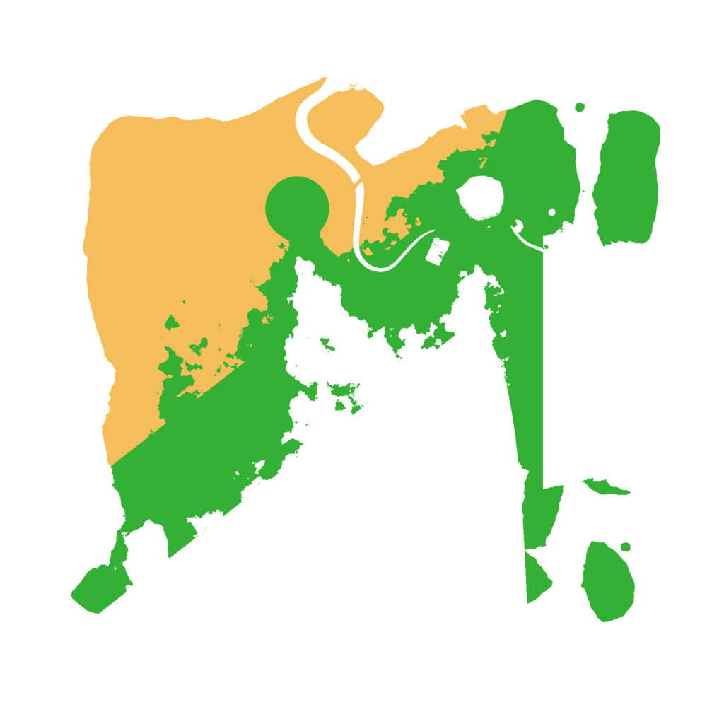 Biome Rust Map: Procedural Map, Size: 3000, Seed: 259571184