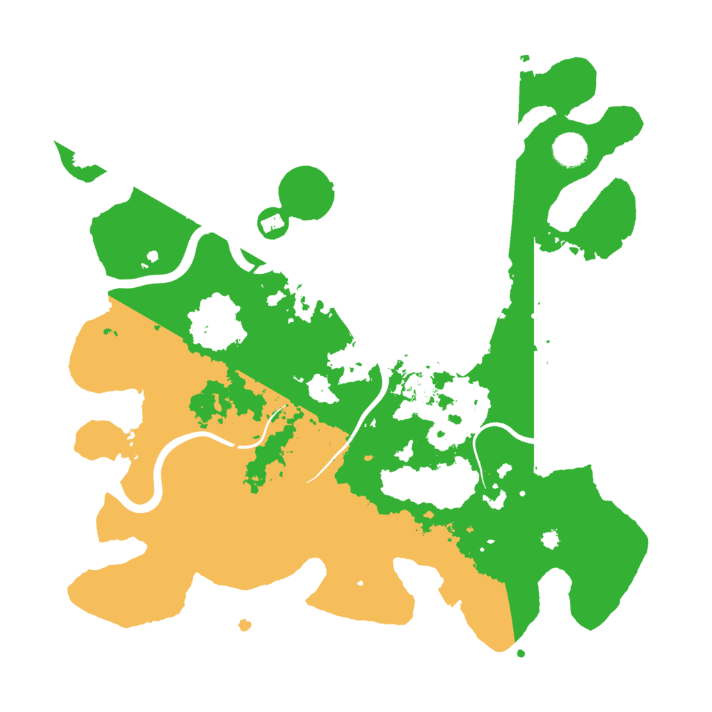 Biome Rust Map: Procedural Map, Size: 3600, Seed: 546909737