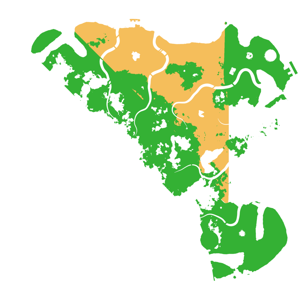 Biome Rust Map: Procedural Map, Size: 4500, Seed: 2045789