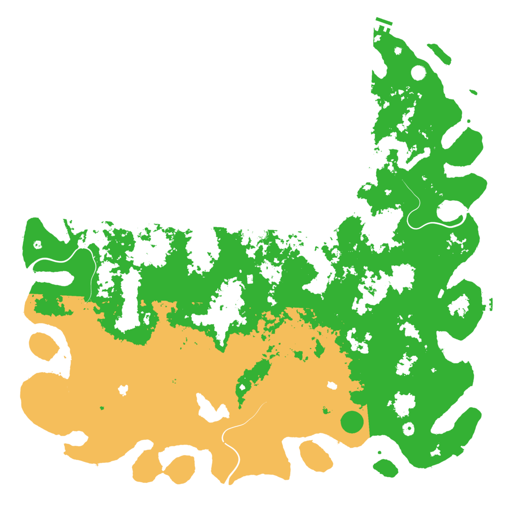 Biome Rust Map: Procedural Map, Size: 6000, Seed: 215447