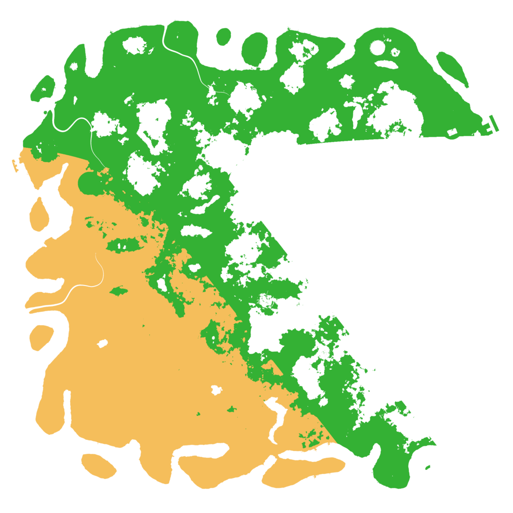 Biome Rust Map: Procedural Map, Size: 6000, Seed: 1194630152