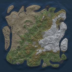 Thumbnail Rust Map: Procedural Map, Size: 4500, Seed: 106844837, 20 Monuments