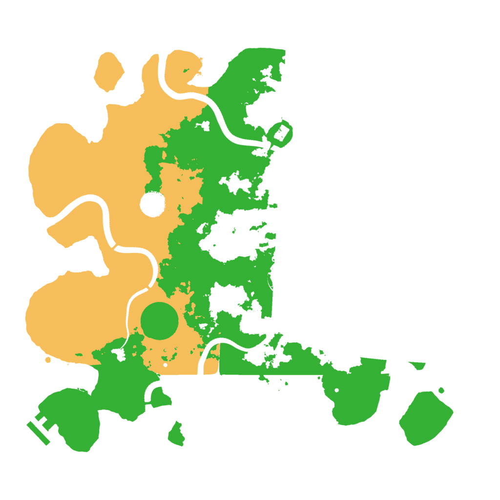 Biome Rust Map: Procedural Map, Size: 3500, Seed: 4292