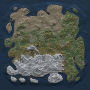 Thumbnail Rust Map: Procedural Map, Size: 4500, Seed: 309851635, 19 Monuments