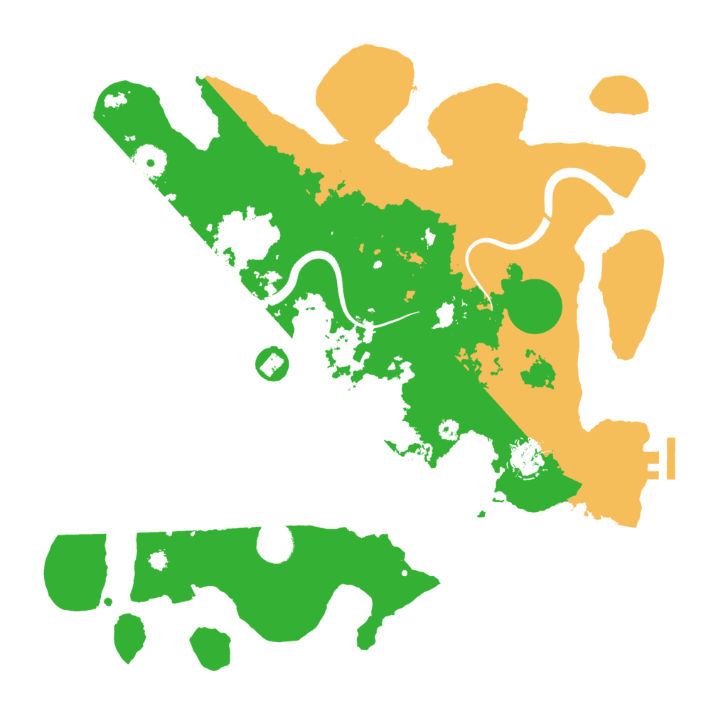 Biome Rust Map: Procedural Map, Size: 3500, Seed: 29132034