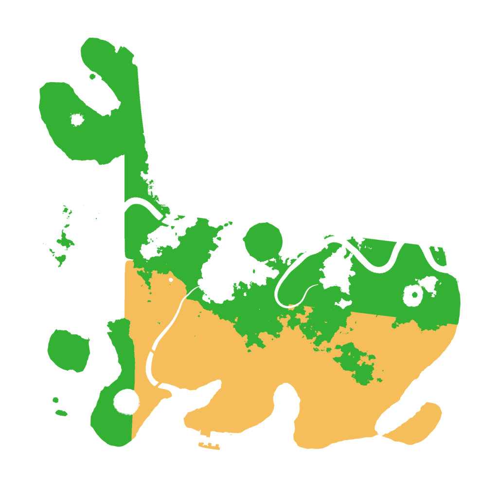 Biome Rust Map: Procedural Map, Size: 3500, Seed: 1234546789