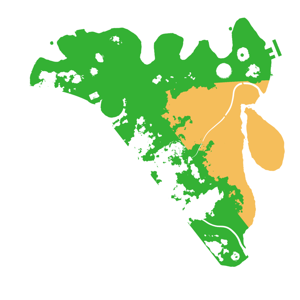 Biome Rust Map: Procedural Map, Size: 3500, Seed: 1350264873