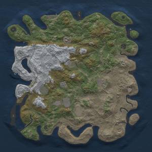 Thumbnail Rust Map: Procedural Map, Size: 4250, Seed: 48535, 18 Monuments