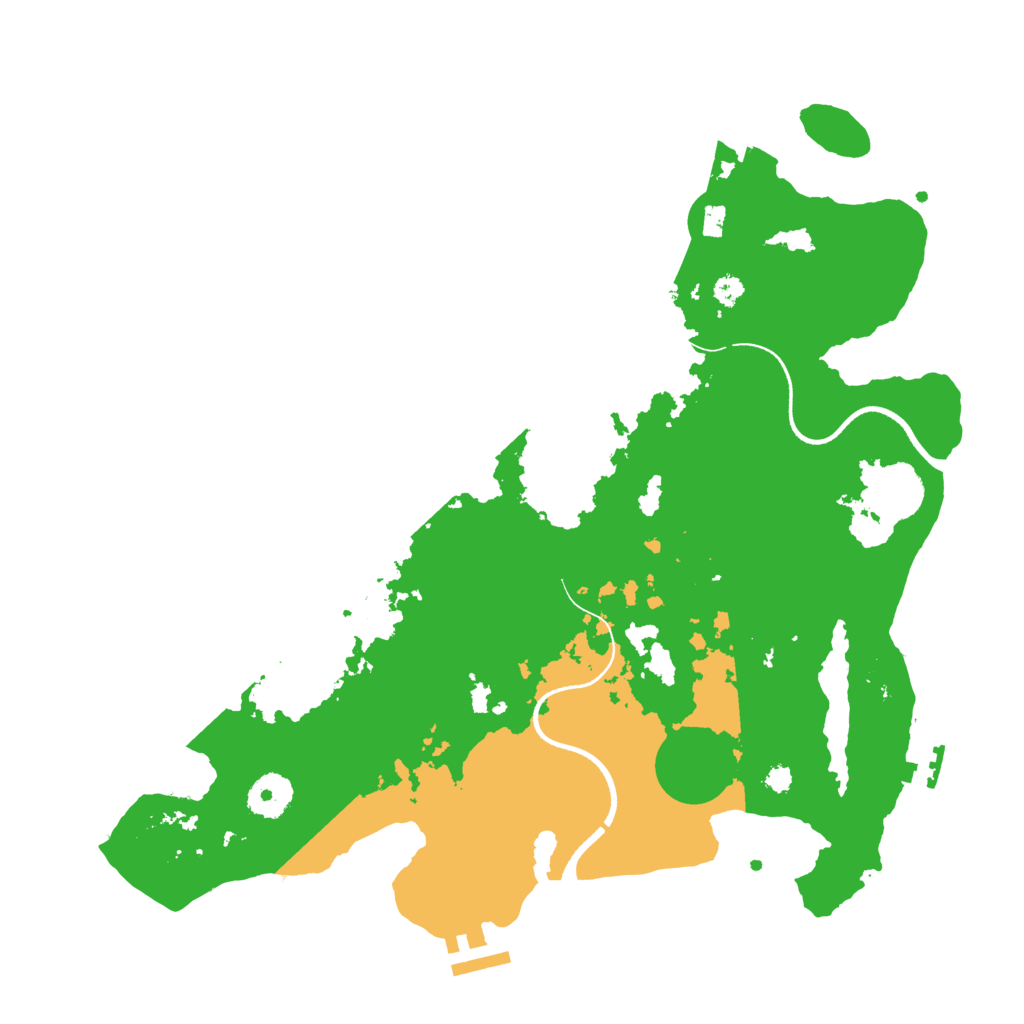 Biome Rust Map: Procedural Map, Size: 3500, Seed: 1248790673