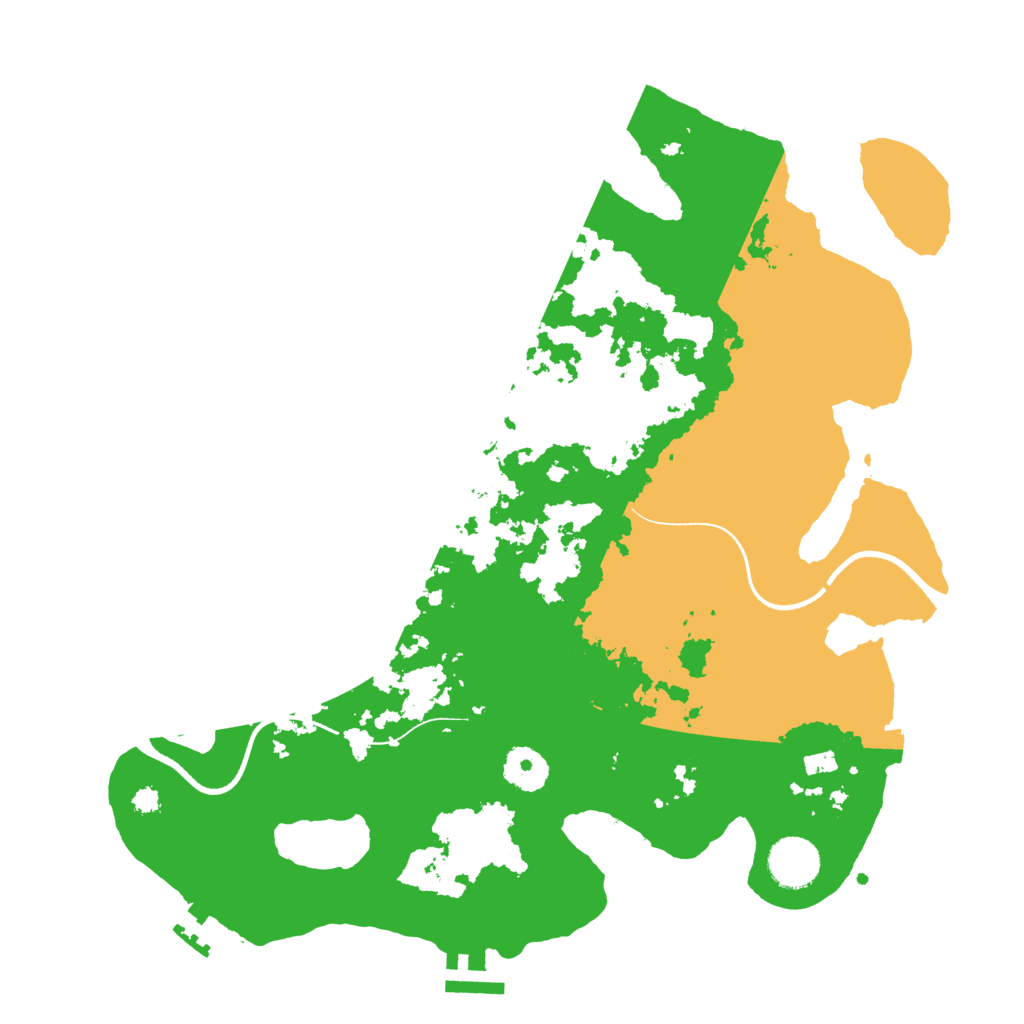 Biome Rust Map: Procedural Map, Size: 3500, Seed: 536863830