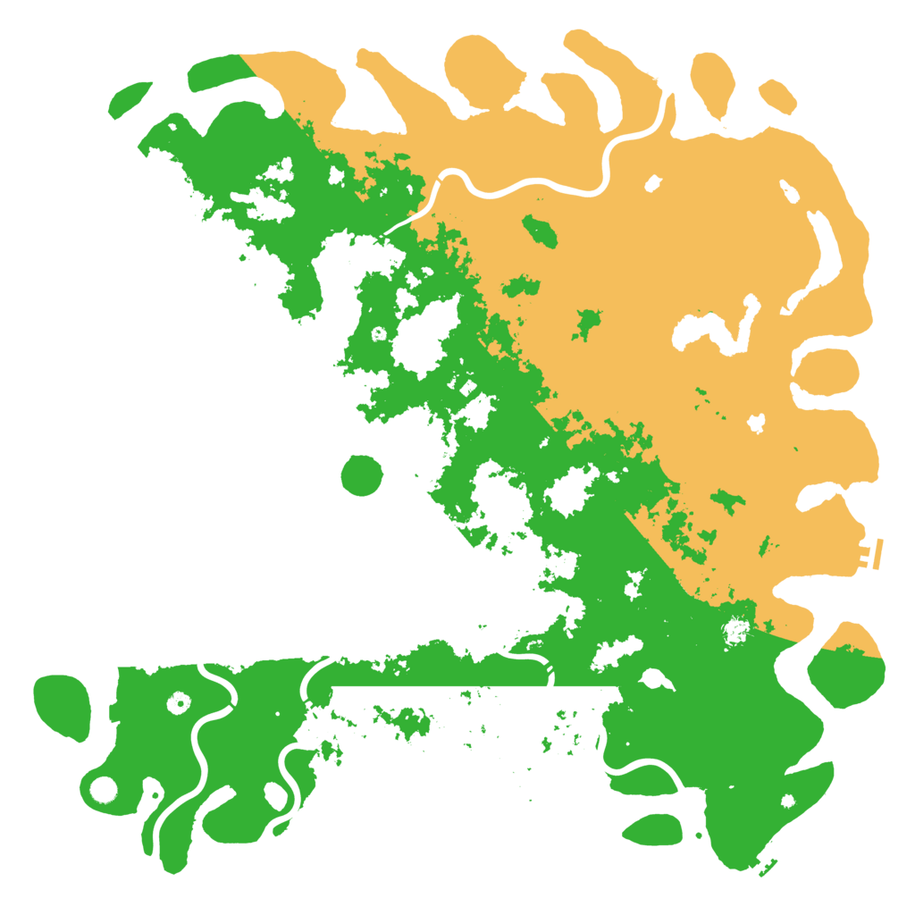 Biome Rust Map: Procedural Map, Size: 6000, Seed: 480252484