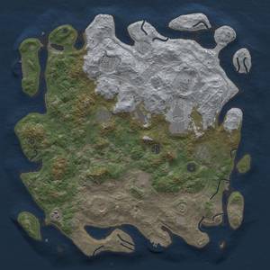 Thumbnail Rust Map: Procedural Map, Size: 4500, Seed: 1764911197, 20 Monuments