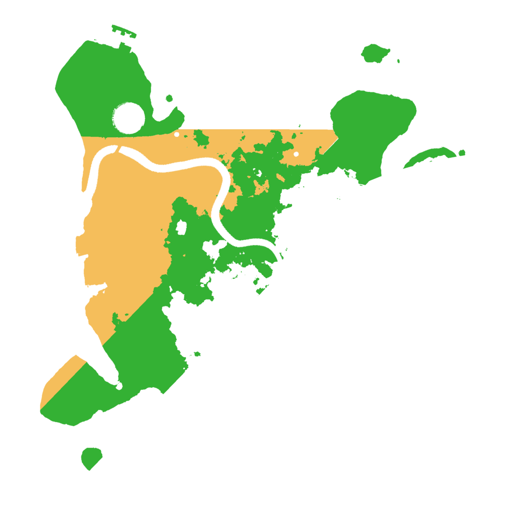 Biome Rust Map: Procedural Map, Size: 3000, Seed: 99449