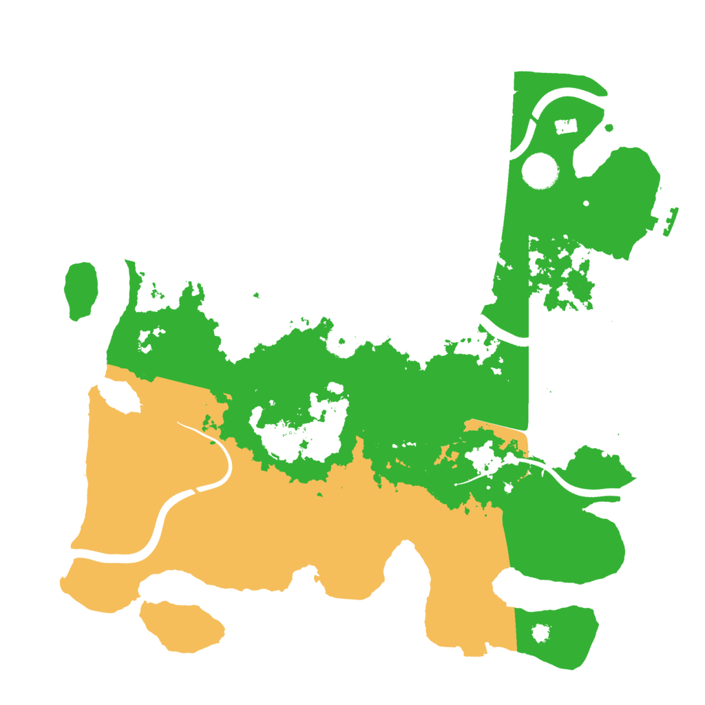 Biome Rust Map: Procedural Map, Size: 3500, Seed: 31122