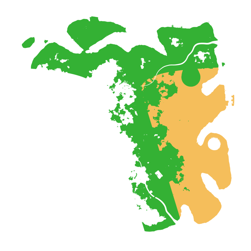 Biome Rust Map: Procedural Map, Size: 3500, Seed: 45578889