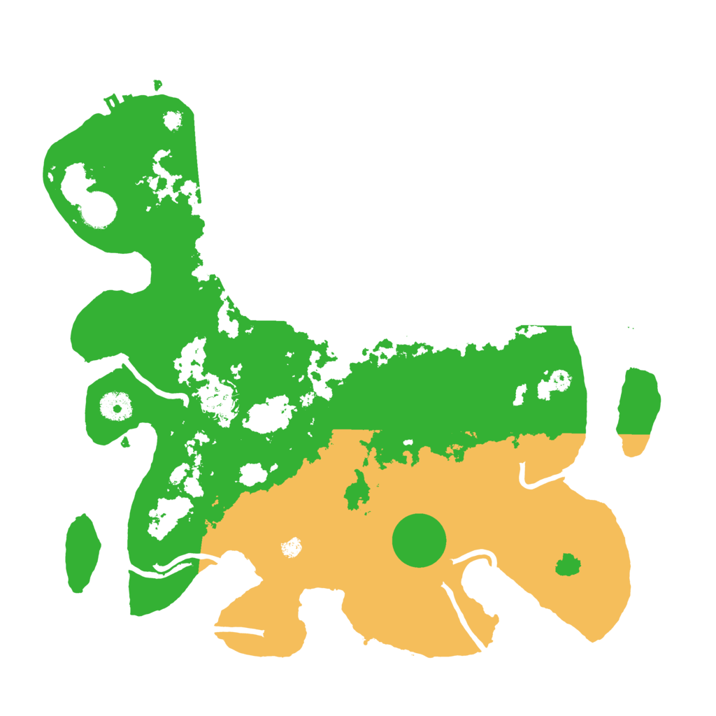 Biome Rust Map: Procedural Map, Size: 3500, Seed: 4293