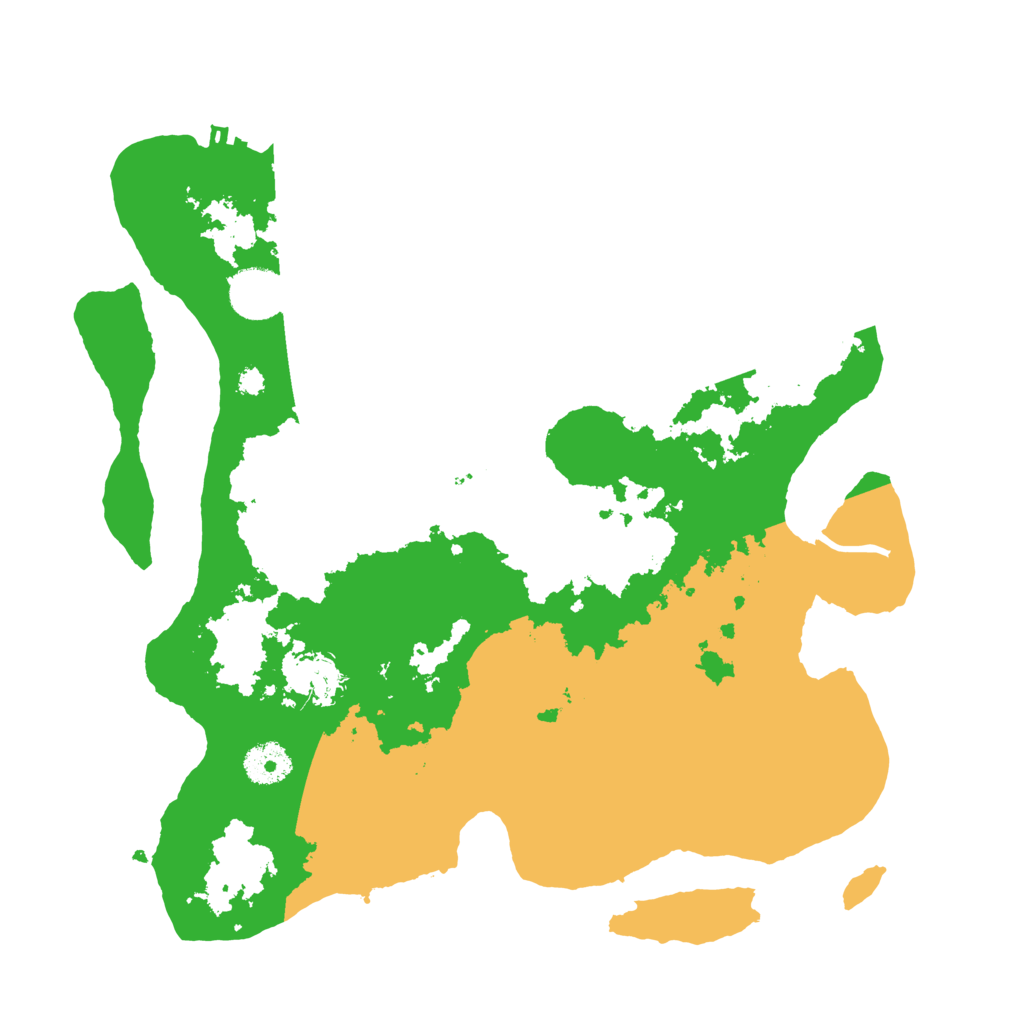 Biome Rust Map: Procedural Map, Size: 3500, Seed: 40660950