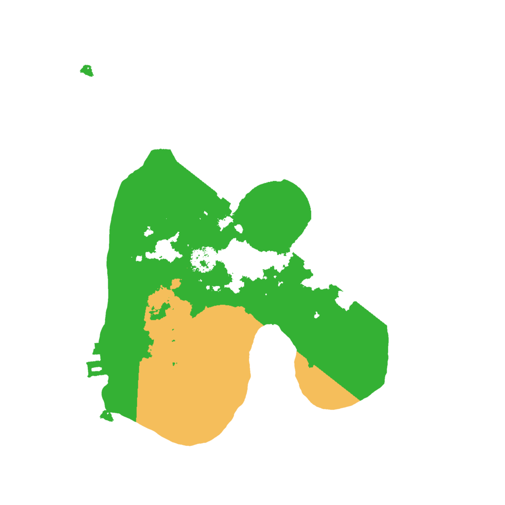 Biome Rust Map: Procedural Map, Size: 2000, Seed: 4225